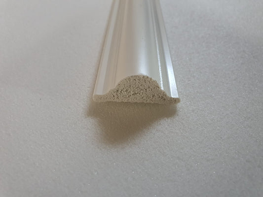 Brau decorativ din duropolimer 2400x40x16 mm Alb D 104 E- Livrare rapida!