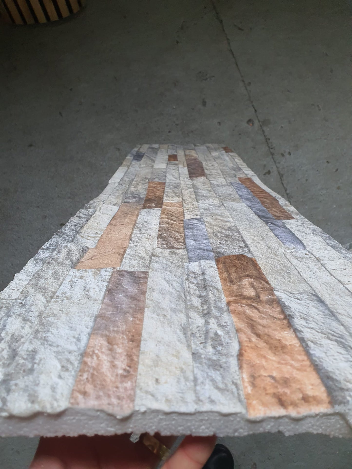 PANOU DECORATIV POLISTIREN imitatie piatra 656-2009, 120x30x2 cm