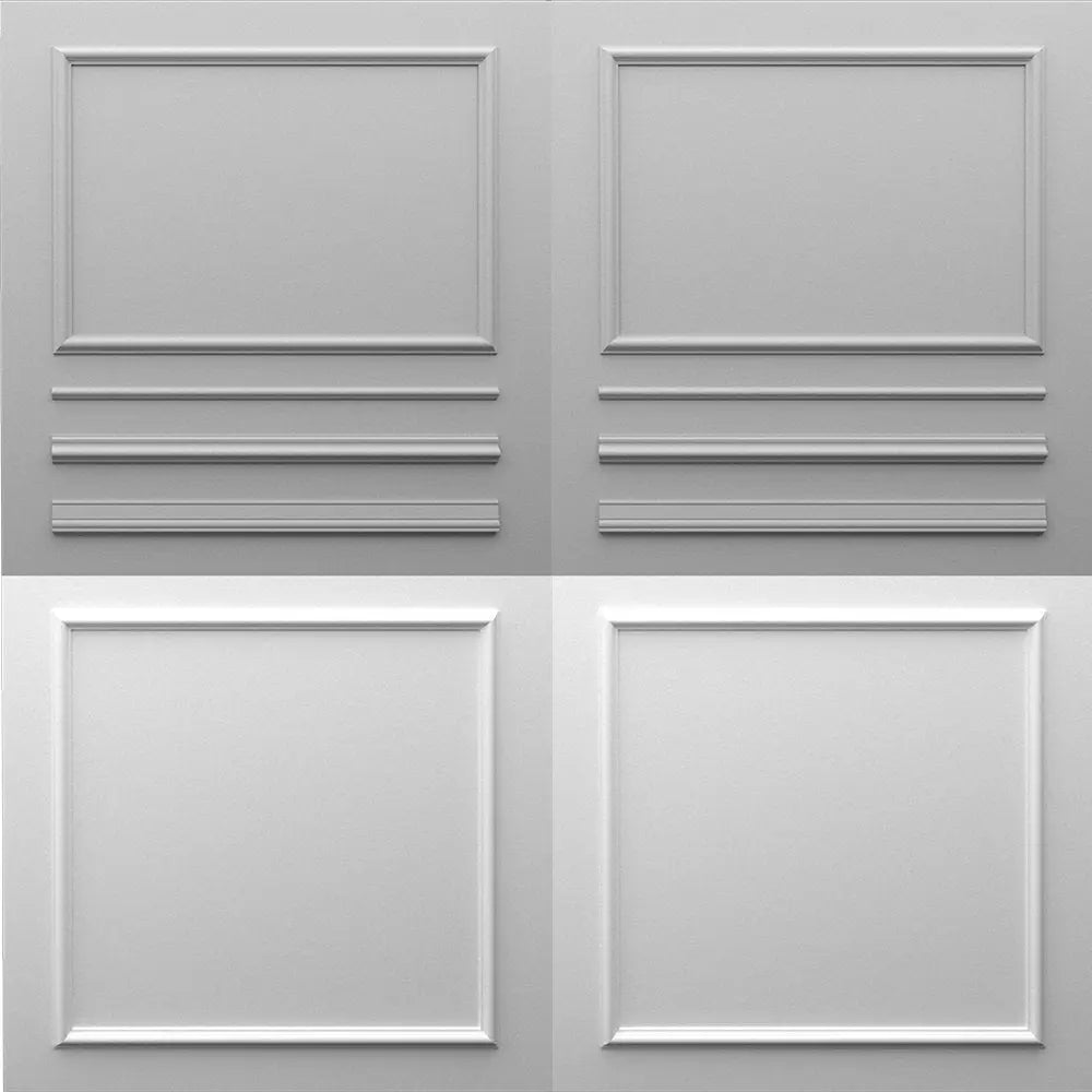 Brau decorativ din duropolimer, D 109, ALB, 240 x 2 x 0,8 cm- Livrare rapida!