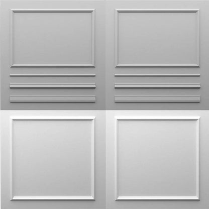 Brau decorativ din duropolimer, D 109, ALB, 240 x 2 x 0,8 cm- Livrare rapida!