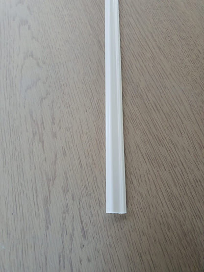 Brau decorativ din Polimer Dur, D 109, ALB, 240 x 2 x 0,8 cm